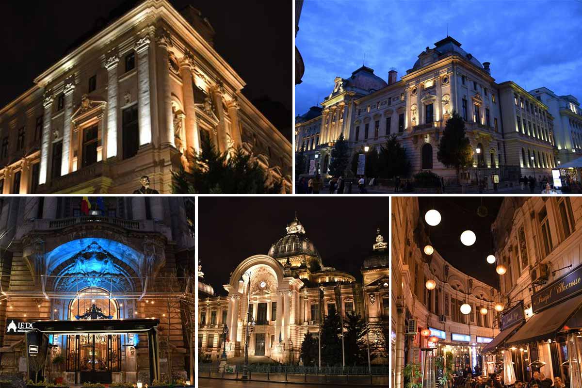 București | Capitala României | pe timp de noapte